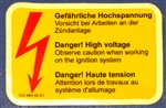 TRANSISTOR IGNITION SYSTEM DECAL - 280SL + OTHER MODELS