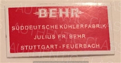 DECAL - RECTANGULAR "BEHR" LOGO