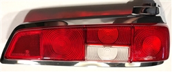 Red/Clear/Red Taillight Lens for 110, 111Ch. - Right Side