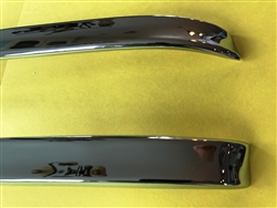 Chrome Garnish Trim Rail set for Hardtop Roof - fits 230SL 250SL 280SL