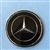 Black Mercedes Emblem / Star for Late Steering Wheel Hub Pad - 250SL 280SL & 108,109,110,111,114,115 Ch.