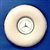 Ivory Color Steering Wheel Hub Pad W/Chrome Ring & early type Emblem-230SL-*250SL & others