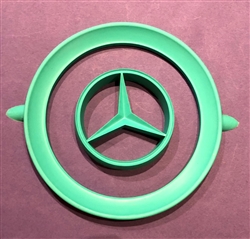 Rubber Painting Stencil for Hub Cap - For Mercedes 190SL - 230SL - 250SL - 300SL & others