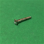 Chrome Plated Oval Head Wood Screw -  DIN 7995 - 3x20