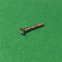 Chrome Plated Oval Head Wood Screw -  DIN 7995 - 3x20