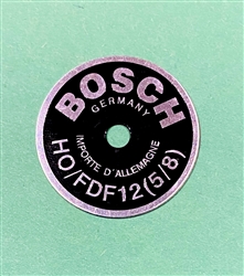 Bosch Horn Data Plate for HO/FDF 12 (5/8) Type Horn