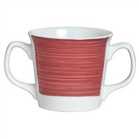 MUG DOUBLE HANDLED 5.875 IN X 3.25 IN(10 OZ) FREEDOM RED