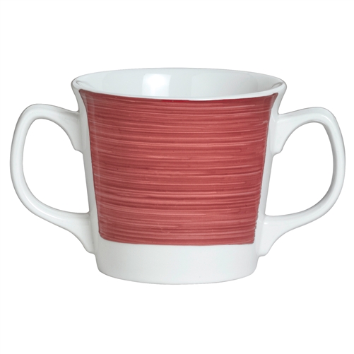 MUG DOUBLE HANDLED 5.875 IN X 3.25 IN(10 OZ) FREEDOM RED