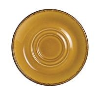 SAUCER DOUBLE WELL 4 5/8" TERRAMESA MUSTARD