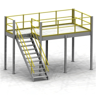 120"d x 120"w x 144"h Mezzanine