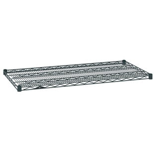 14"d Metro Wire Shelves - Smoked Glass