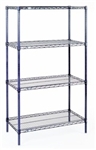 18"d x 63"h 4-Shelf Rust-Proof Nexelon Wire Shelving