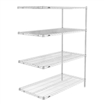 24"d x 63"h Stainless Steel 4-Shelf Add-Ons