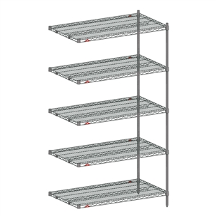 24"d x 74"h - Super Erecta 5-Shelf Add-Ons