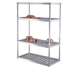 24"d T-Bar Aluminum Shelving Units