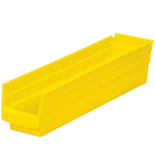 Yellow 4"h Nesting Shelf Bins - Akro-Mils