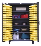 Strong Hold 4-Shelf Bin Cabinets