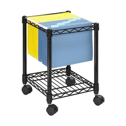 Compact Mobile Wire File Cart