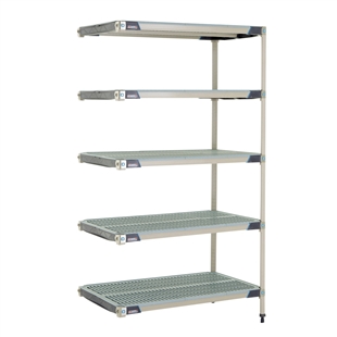 24"d MetroMax i Antimicrobial 5-Shelf Add-On Units