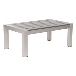 Cosmopolitan Coffee Table Brushed Aluminum