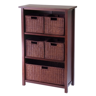 Milan 6-Piece Cabinet/Shelf Set w/ 5 Baskets