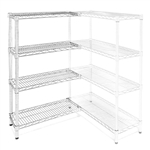 12"d x 18"w Wire Shelving Add-On Units w/ 4 Shelves