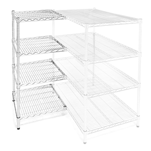 24"d x 24"w Wire Shelving Add-Ons w/ 4 Shelves