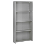 36"w x 84"h Lyon 8000 Series Closed Steel Shelving - Heavy-Duty