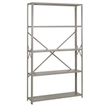 48"w x 84"h Lyon 8000 Series Open Steel Shelving - Extra Heavy-Duty