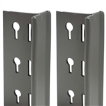 84"h Lyon 8000 Series Steel Shelving T-Post Uprights - 2-Pack