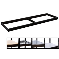 18"d Extra Level Black Double-Rivet Shelving