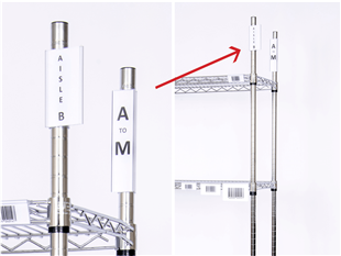 EZ Post Vertical Label Holders - 25pk