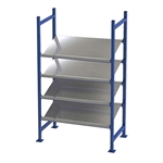 24"d x 48"w x 84"h Gravity Flow Rack w/ Pick Shelves