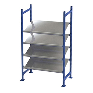 24"d x 48"w x 84"h Gravity Flow Rack w/ Pick Shelves