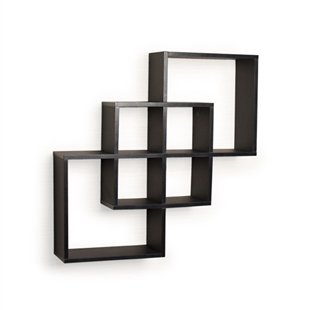 Intersecting Squares Wall Shelf