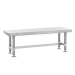 Stainless Steel Gowning Benches - 12"d x 18"h