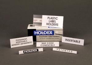 Clear Hol-Dex Label Holders - 12pk