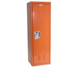 Orange Kids Locker - 15"d x 15"w x 54"h