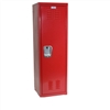 Red Kids Locker - 15"d x 15"w x 54"h