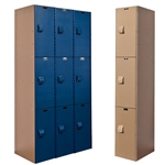 AquaMax Plastic Lockers - Triple Tier