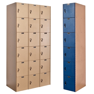 AquaMax Plastic Lockers - Six Tier