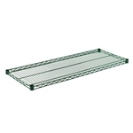 14"d Green Epoxy Wire Shelf