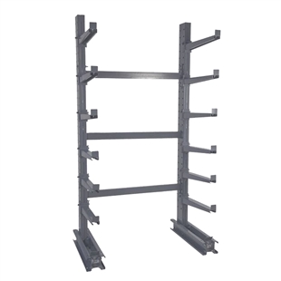 10' HD Single Sided Cantilever Rack w/ 60" Arms