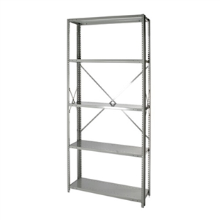 Open Steel 5-Shelf Units - 18"d x 87"h