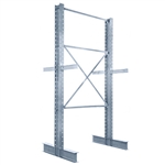 12'h Double Sided Galvanized Cantilever Rack with 48" Arms