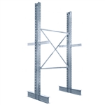 8'h Double Sided Galvanized Cantilever Rack with 36" Arms