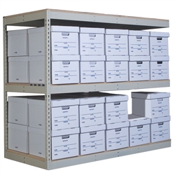 3-Level Record Storage Shelving Add-On Units