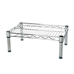Industrial Wire Shelving Unit with 1 Shelf - 12"d