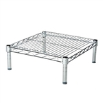 21"d x 6"h Chrome Wire Shelving w/ 1 Shelf