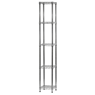 Wire Shelving Unit w/ 5 Shelves - 12"d x 12"w